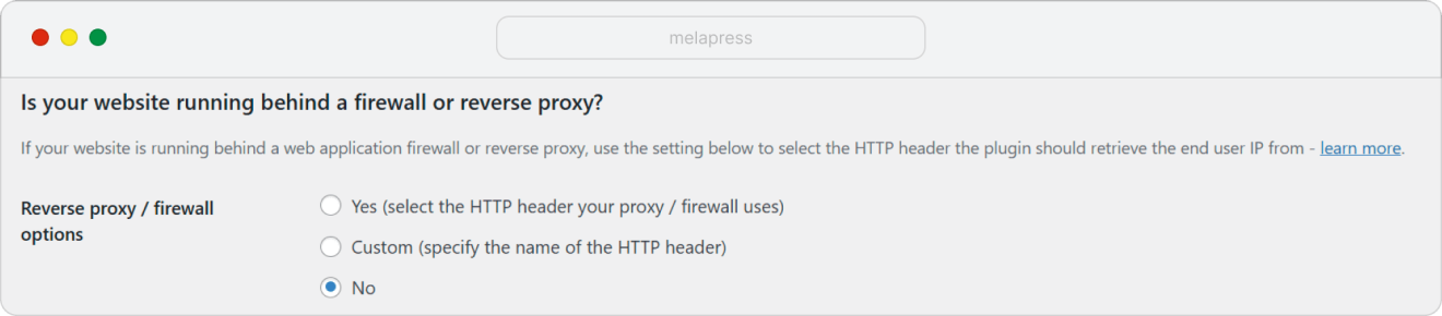 WP AQctivity Log reverse proxy and WAF settings