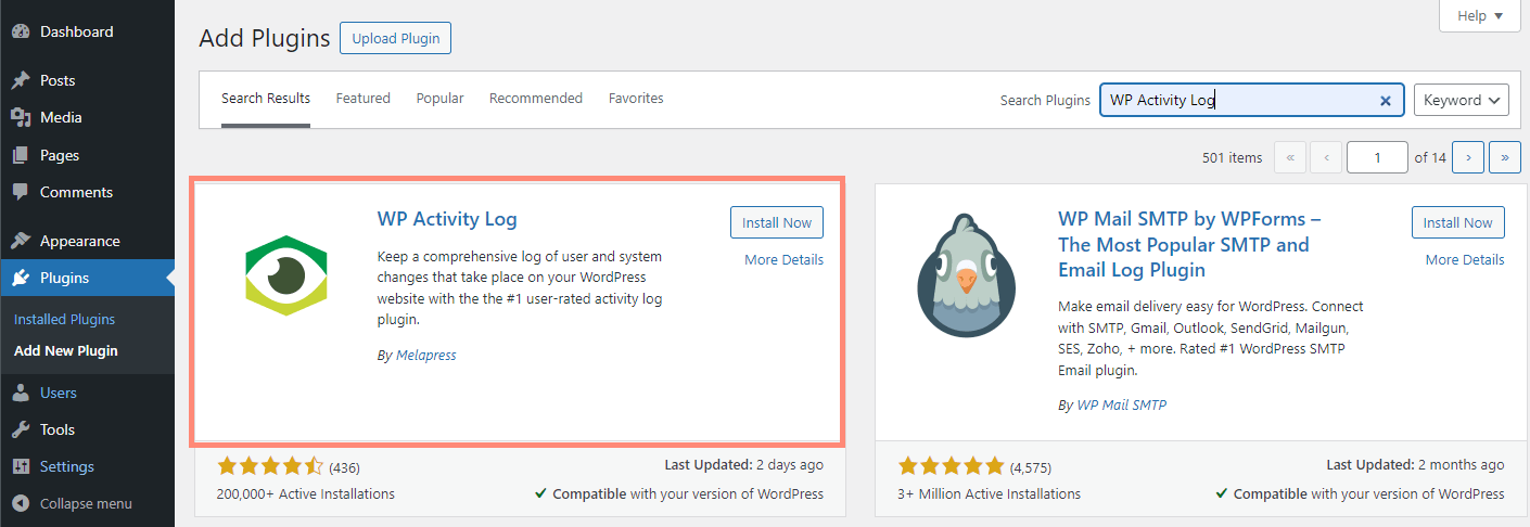 Getting Started with the WP Activity Log WordPress Plugin