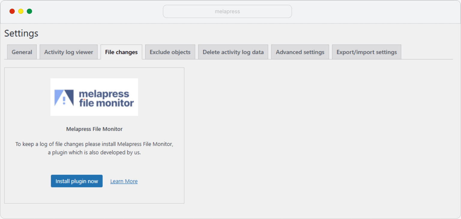 Notifications for website file changes | WP Activity Log