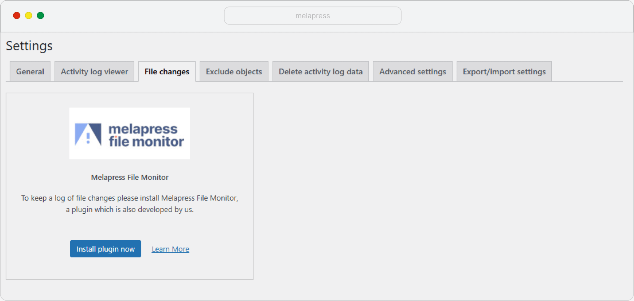 Notifications for website file changes | WP Activity Log