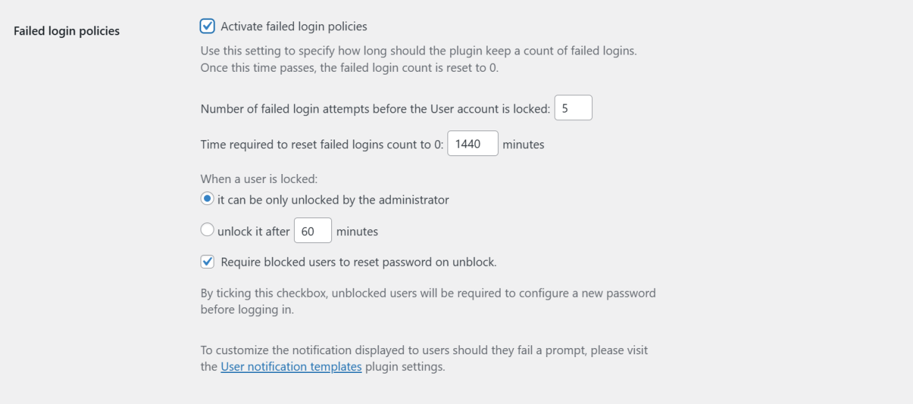 Limit login attempts with Melapress Login Security failed login policies