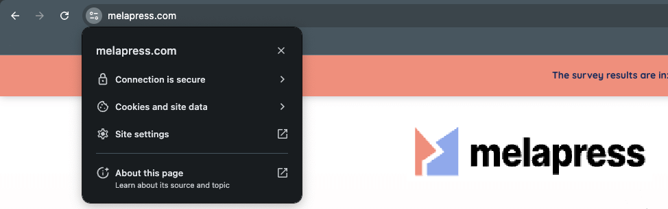 Secure connection with TLS certificate