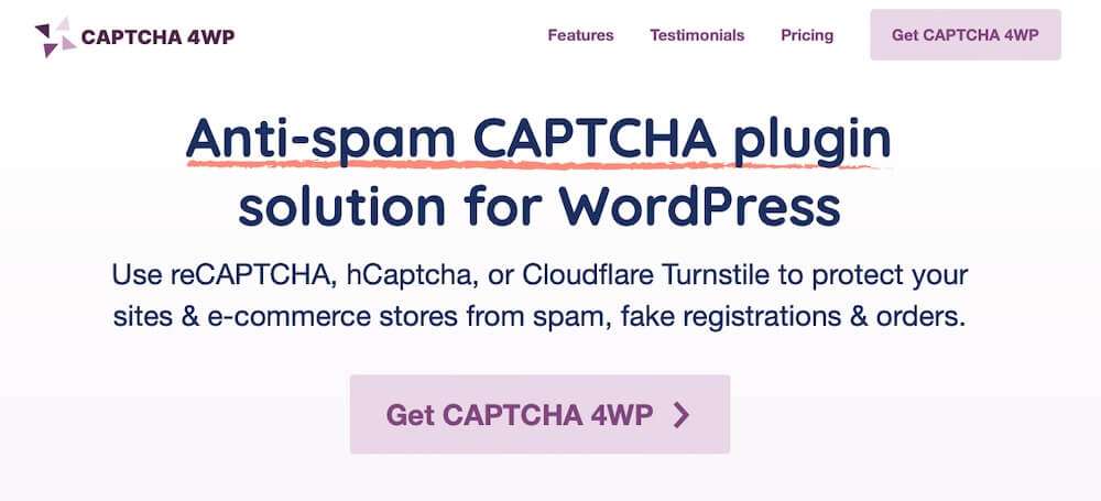 CAPTCHA 4WP banner