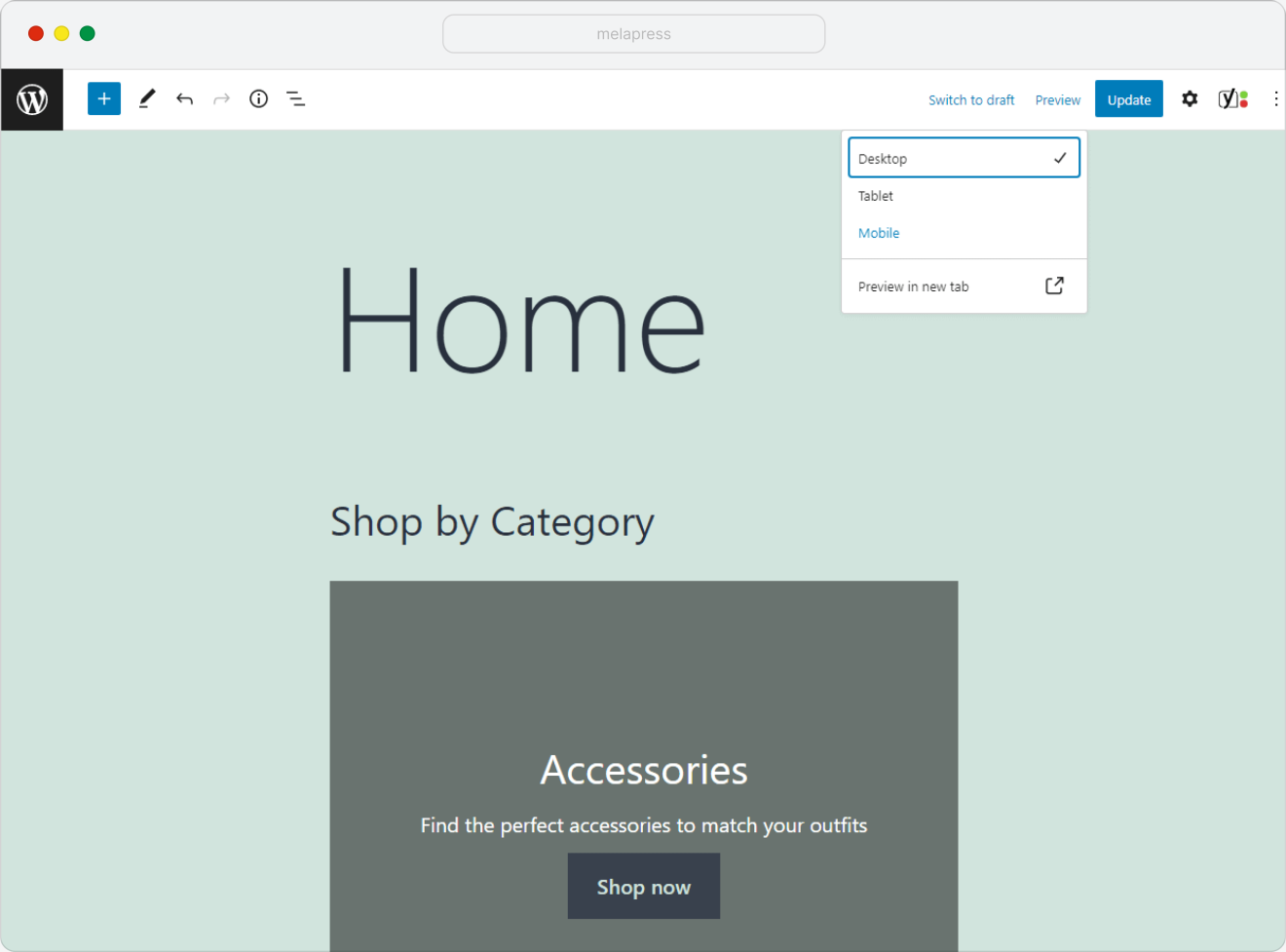 WordPress block editor