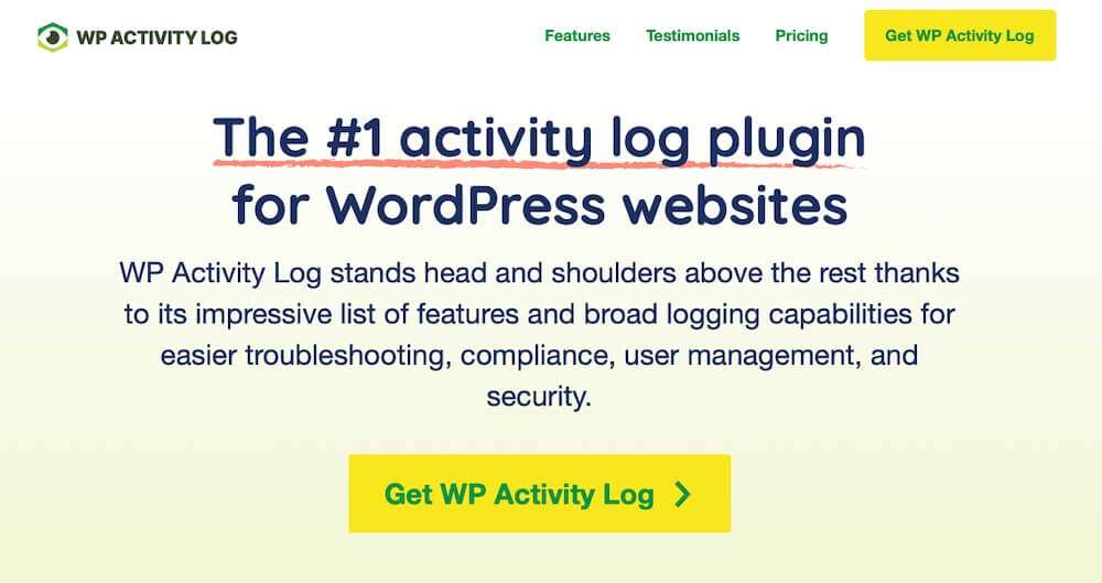 WP Activity Log banner