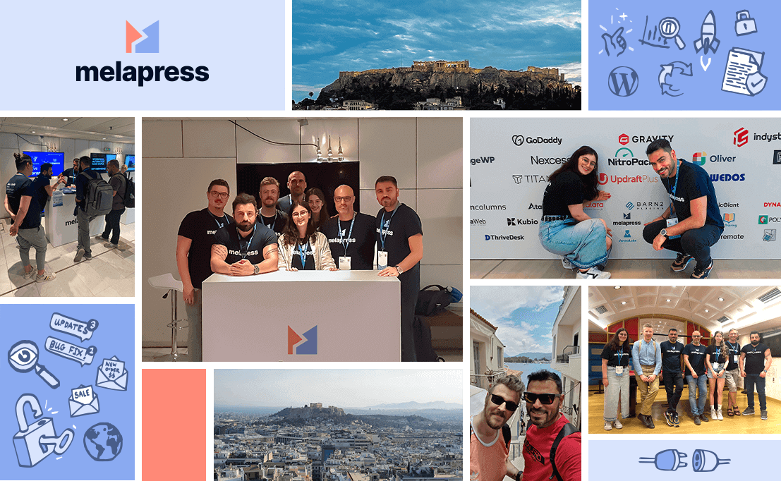 Melapress team collage at WordCamp EU