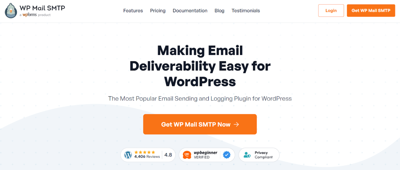 WP Mail SMTP banner