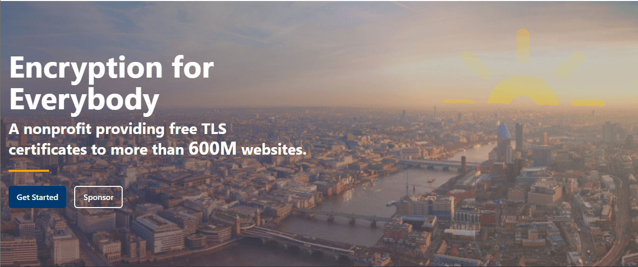 Let's encrypt banner