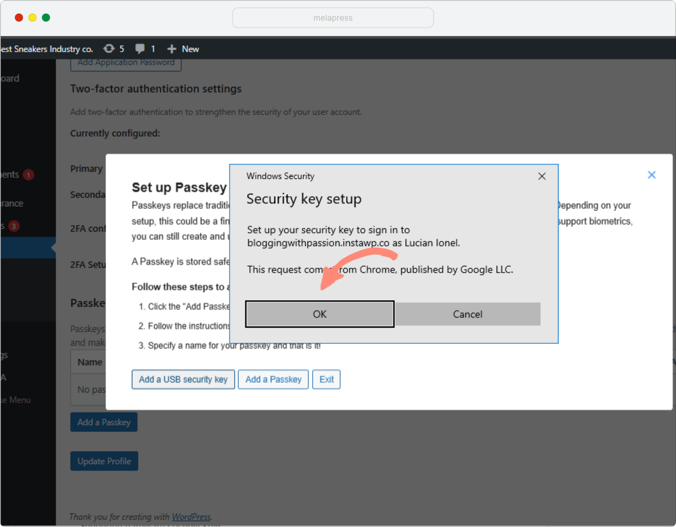How to register and log in to WordPress with Passkeys using WP 2FA ...