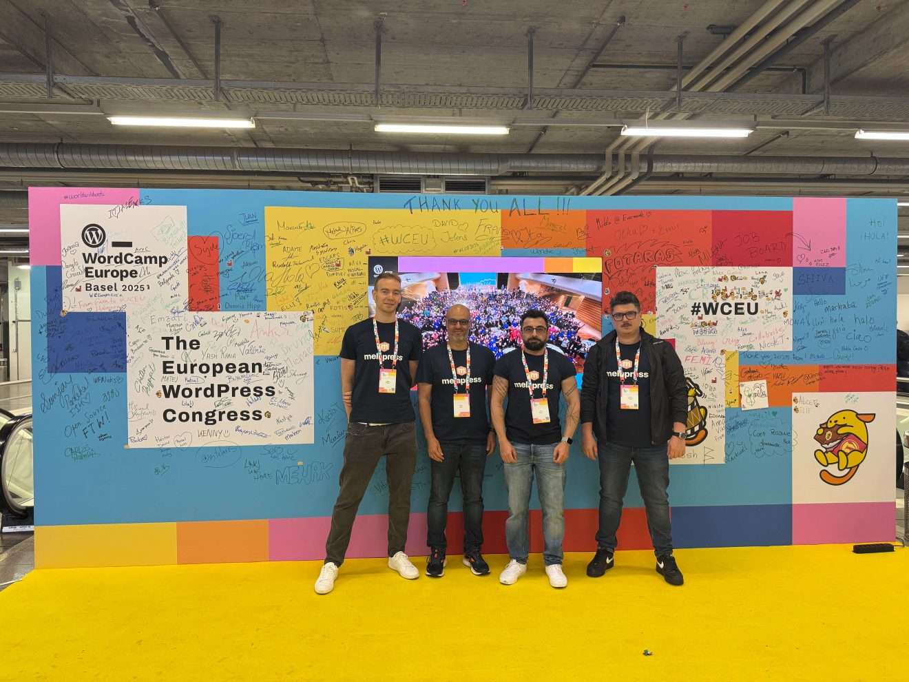 A picture of the Melapress team in WCEU 2025